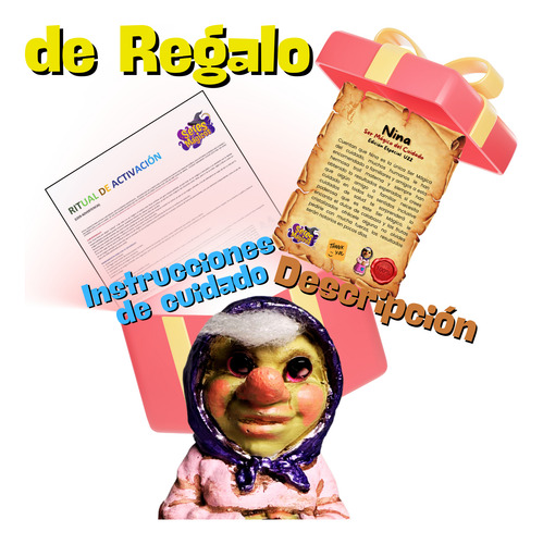 Trollcita Nina Del Cuidado - Troll Elfo Duende Rosa