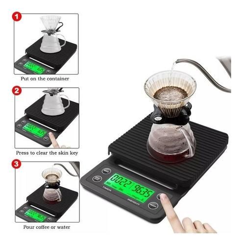 . Báscula De Café De Precisión Con Temporizador 01