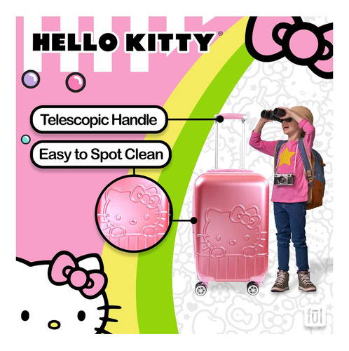 Equipaje De Mano Completo De Hello Kitty, Maleta Enrollada M