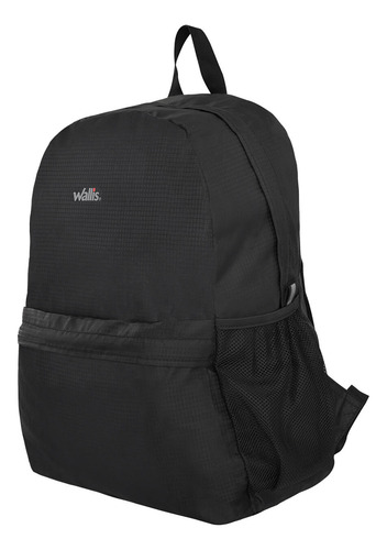 Mochila De Viaje Plegable Wallis De 16 L Con Funda B0303316 Color Negro