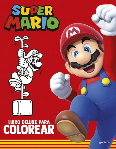 Super Mario: Libro Deluxe Para Colorear -   - *