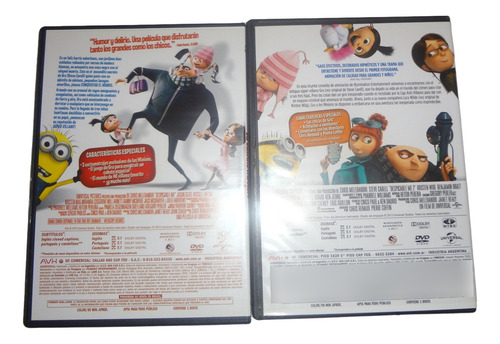 Mi Villano Favorito 1 Y 2 - Dvd - Original - Slim (Usado)