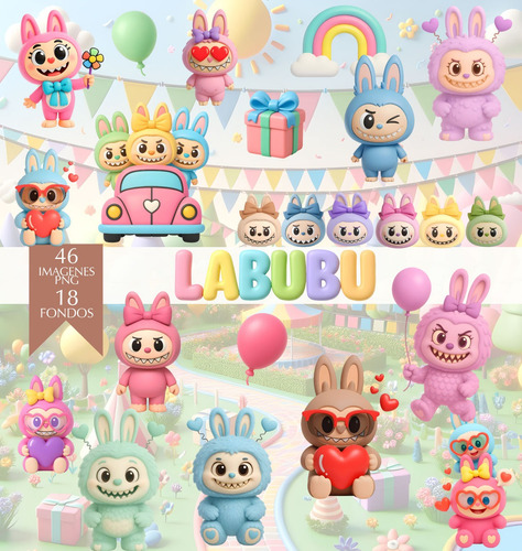 Super Kit Imagenes Cliparts Png Ai Svg Labubu