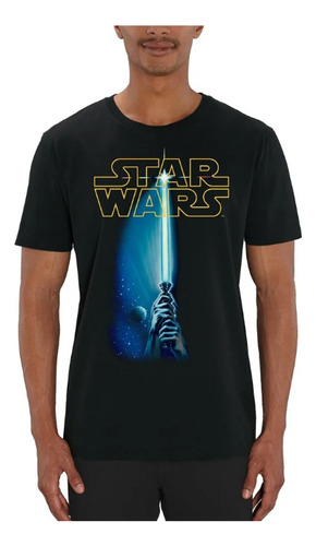 Polera Unisex Star Wars Pelicula Padaguan Sable Luz Estampad