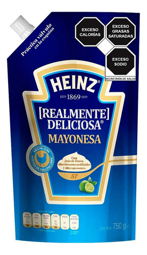 Mayonesa Heinz Original Pouch 750g