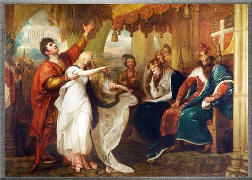 Cuadro Hamlet; Acto Iv, Escena V - Benjamin West - 1792