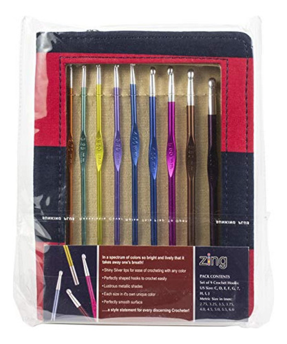 Knitters Pride - Aguja De Crochet De Terminacion 2mm Y 6mm