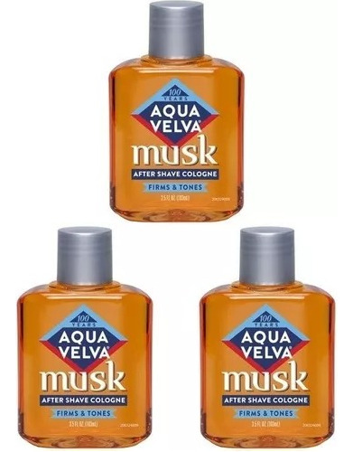 Aqua Velva Musk After Shave 3 Pack 103 Ml C/u