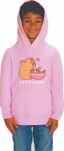 Sudadera Capibara Niños Hoodie Diseños Kawaii