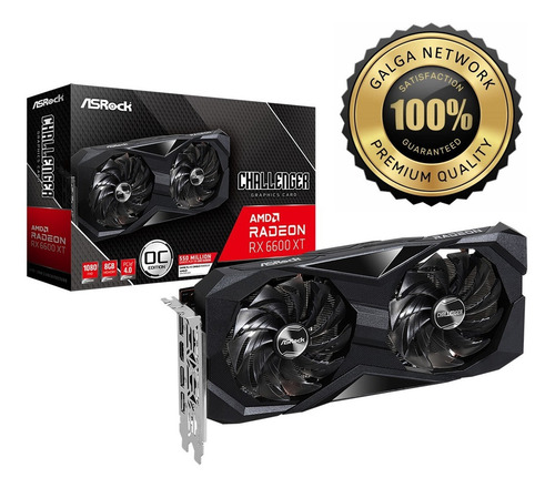 AMD ASRock Challenger Radeon 6600 Series RX 6600 XT RX6600XT CLD 8GO OC Edition - 8 GB