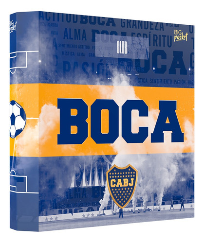 Carpeta Escolar N°3 Cartone Futbol Boca Juniors Cabj Ppr 