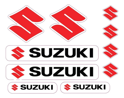 Kit Adesivos Capacete Suzuki Refletivo Ktcp108