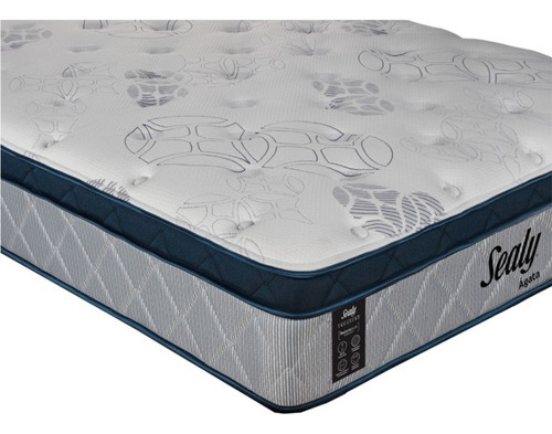 Colchón King Size De Espumas Sealy Agata 26cm Firme Color Gris