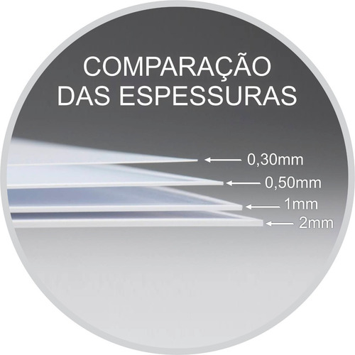 Chapa Placa Ps Poliestireno Kit 5 Peças 1,20m X 60cm 1mm
