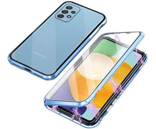 Funda Magnética Vidrio 9h 360 Para Samsung Galaxy A72