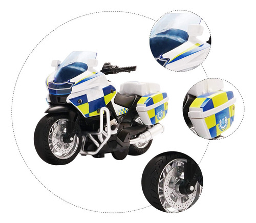 Minijuguete Para Motocicletas Con Tracción Por Fricción, 1 U