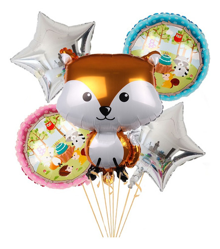  Globos Animales Del Bosque Con Helio