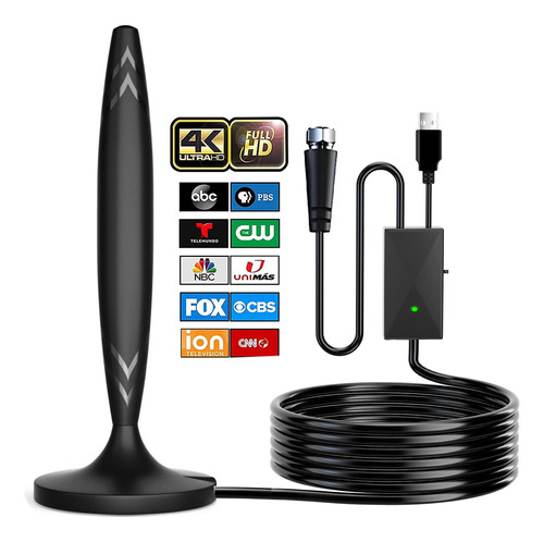 Antena De Tv - Antena Hdtv Compatible Con 4k 1080p, Antena D