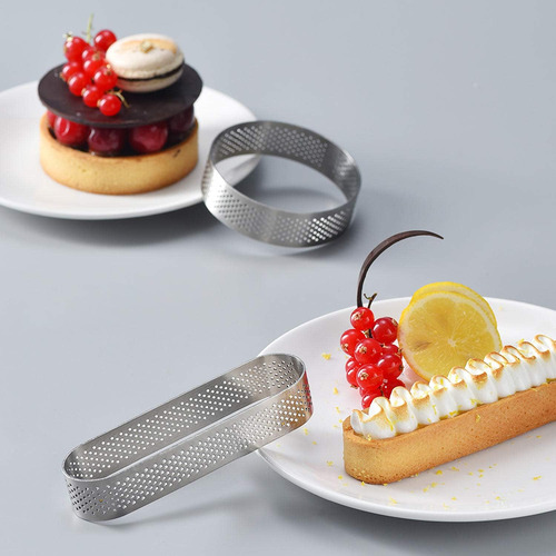 Anillo De Tarta Para Hornear, Molde De Acero Inoxidable Perf