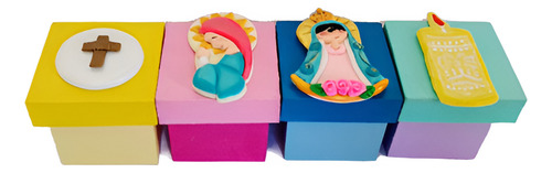 Souvenir Bautismo Comunión Confirmación Virgencita Ángel X10