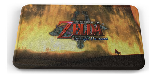 Tapete Zelda Twilight Princess Portada Baño Lavable 50x80cm