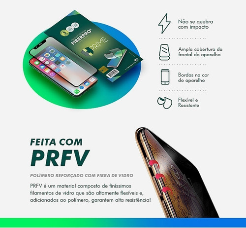 Pelicula Premium Hprime Fiberpro® Para iPhone 14 Pro