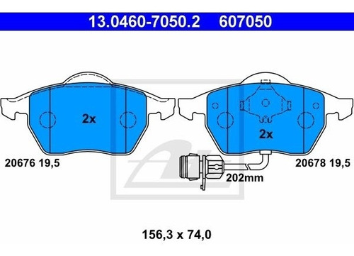 Balatas Delanteras Audi A6 2.5 Tdi Quattro 1997 Avant 138hp