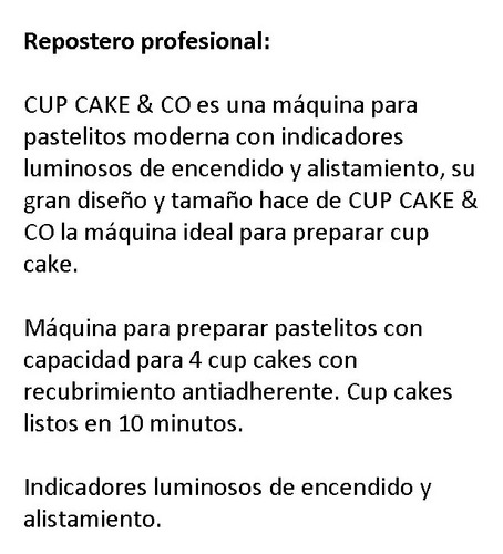 Maquina Para Hacer Cupcakes Co Taurus Listas En 10 Min