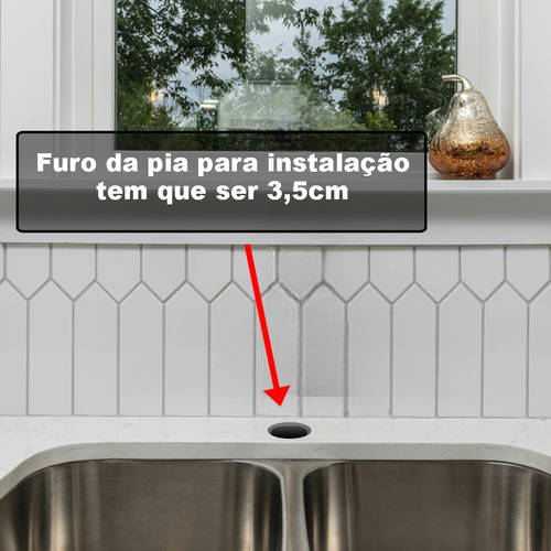 Torneira Gourmet Monocomando Cozinha Quente Frio Bancada Inox Cromada FC-36C