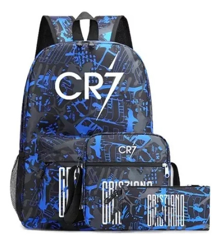 3 Piezas Mochilas De Cristiano Ronaldo 7