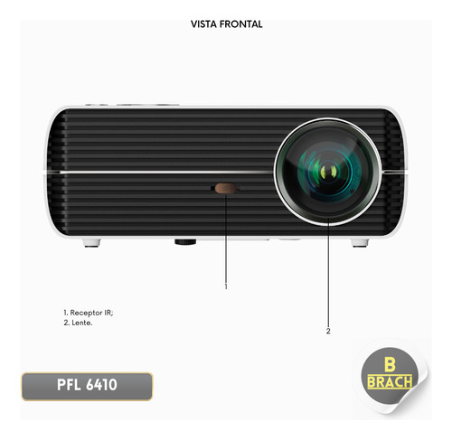 Projetor Full Hd Intelbras Com Bluetooth E Wi-fi 1080p 150''