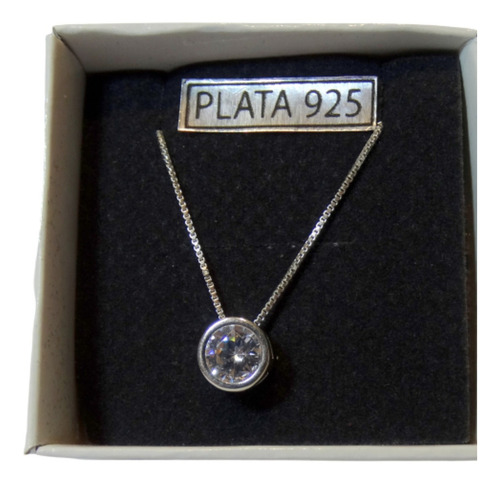 Imagen 2 de 10 de Conjunto Cadena Plata 925 Susano Cristal Swarovski 6 Mm Gar.
