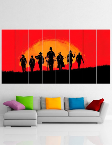 Cuadro Poliptico Red Dead Redemption 2 Xxl 192x100cm