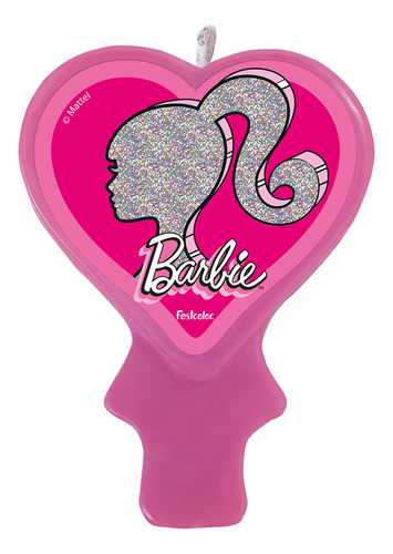 Vela Temática Barbie Para Bolo Aniversário Festa Festcolor