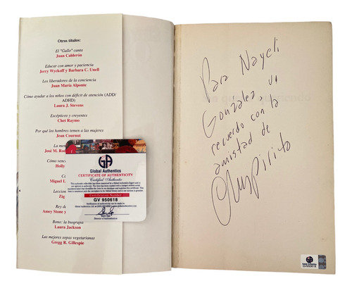 Autografo De Chespirito Autografiado X Roberto Gomez Bolaños (Usado)