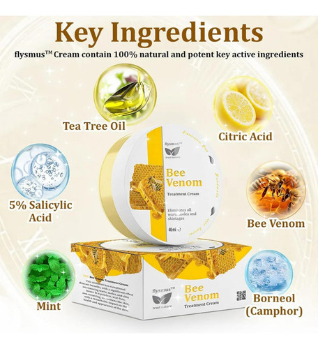 Crema De Tratamiento Para Piel De Abeja, 2 Unidades, Que Red