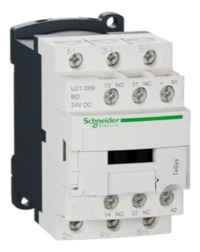 Contactor 3p 9a 24V 1na+1nf Tesys D LC1D09bd Schneider