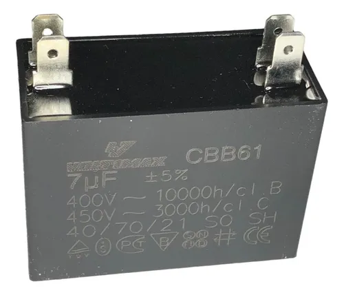 Capacitor Marcha 7uf / 370 - 440v