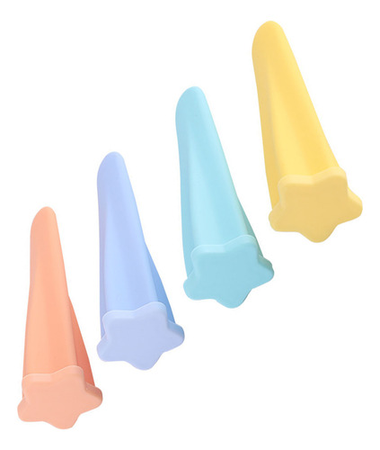 4pcs Silicone Ice Pop Mold Dustproof Safety Freezing Ice