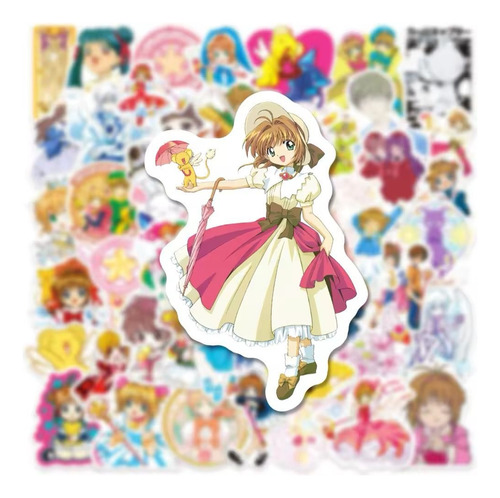 Pack De 20 Stickers De Vinilo Sueltos Sakura Card Captor