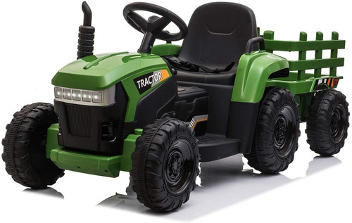 Tractor C/ Remolque Montable Niños 3+ Años 12 V Bluetooth 