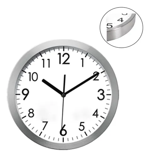 Reloj Pared Cocina Cuadrado Blanco 25 Cm Kook Time