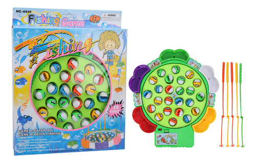 Juego De Pesca Giratorio Eléctrico De Juguete Educativo