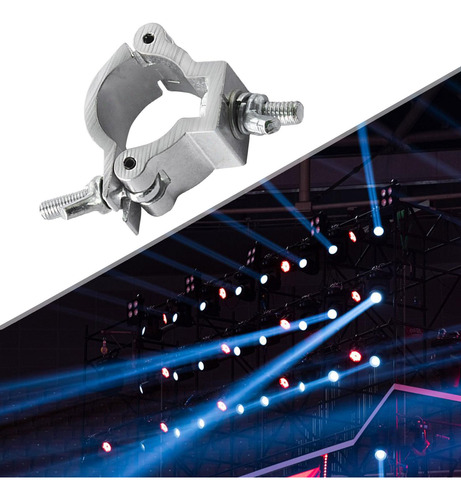 6 Abrazadera De Aluminio Para Luces De Plata 24 A 26mm