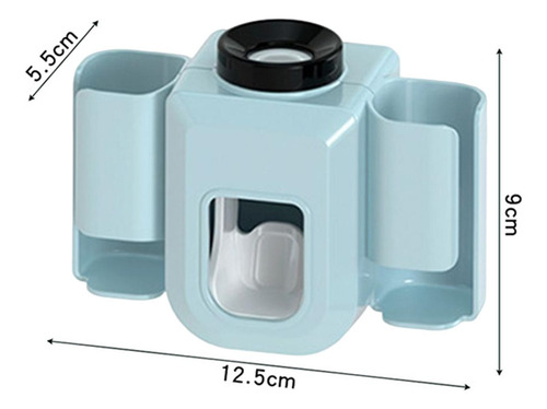 2 Soporte Multifunción Para Cepillos De Dientes, Azul
