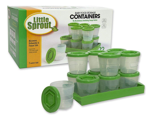 Set De Recipientes Pequenos Sprout Cups Apilables Antifugas