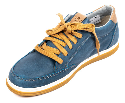 Imagen 2 de 6 de Zapatillas Urbanas Cuero Simon Azul Zurich