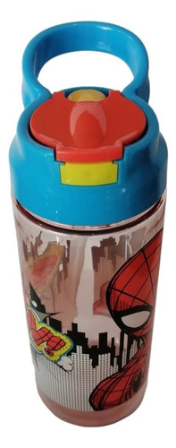 Botella Switch 400ml Bombilla Licencias Spiderman Mickey