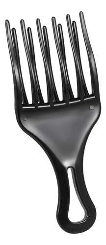 Para Peineta Afro Hair Pick Para Hombre Y Mujer, Color Negro
