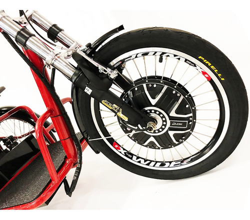 Triciclo Elétrico 800w Freio A Disco Fox Vermelho